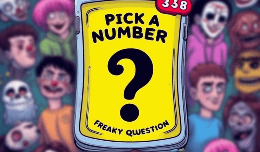 Snapchat Pick a Number freaky question game