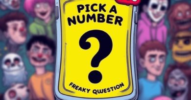Snapchat Pick a Number freaky question game
