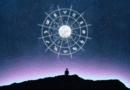 Astrology reference chart with symbols and labels
